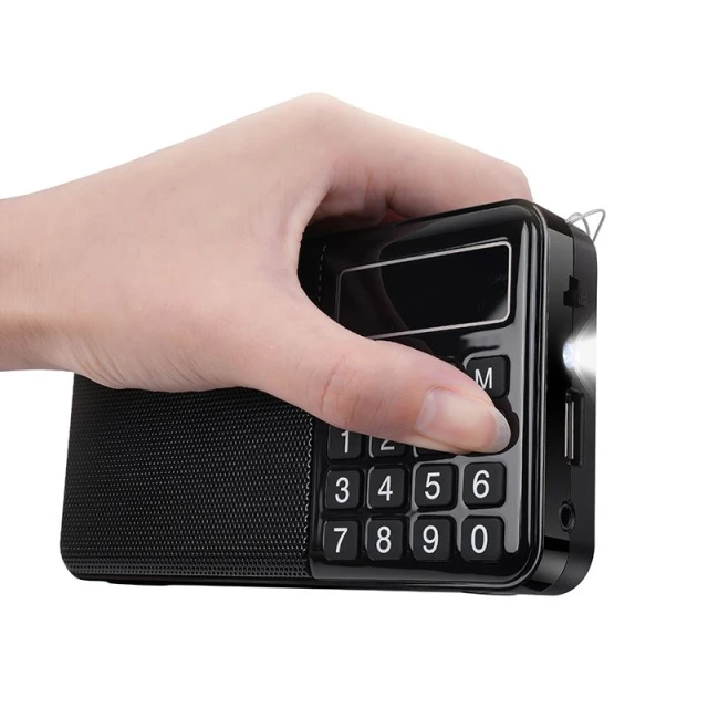 Радіо портативне Hoco HI50 Black (6942007664202)