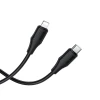 Кабель USB C до Lightning Hoco X124 27W силіконовий 1 м Black (6942007664387)