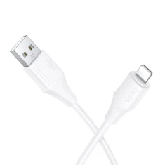 Кабель HOCO USB A to Lightning X124 2.4A силиконовый 1 м White (6942007664417)