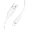 Кабель HOCO USB A to Lightning X124 2.4A силиконовый 1 м White (6942007664417)