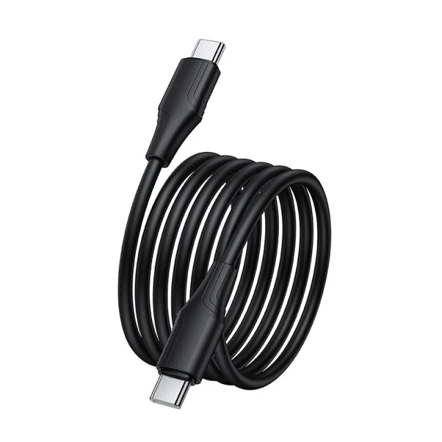 Кабель Hoco X124 USB C to USB C 60W 1m Black (6942007664448)