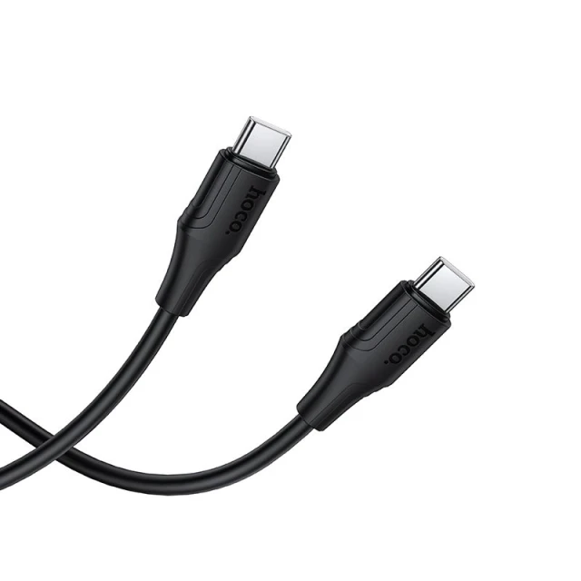 Кабель Hoco X124 USB C to USB C 60W 1m Black (6942007664448)