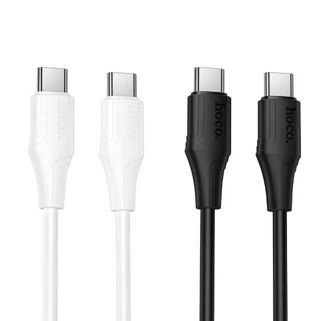 Кабель Hoco X124 USB C to USB C 60W 1m White (6942007664455)