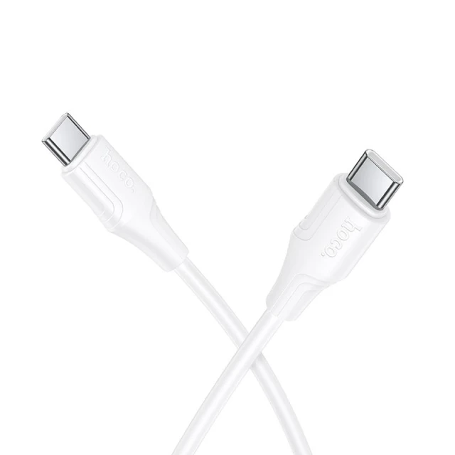 Кабель Hoco X124 USB C to USB C 60W 1m White (6942007664455)