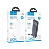 Портативний зарядний пристрій Hoco J163 10000 mAh 2A з чотирма вбудованими кабелями USB A + USB C + Lightning + Micro USB White (6942007664585)