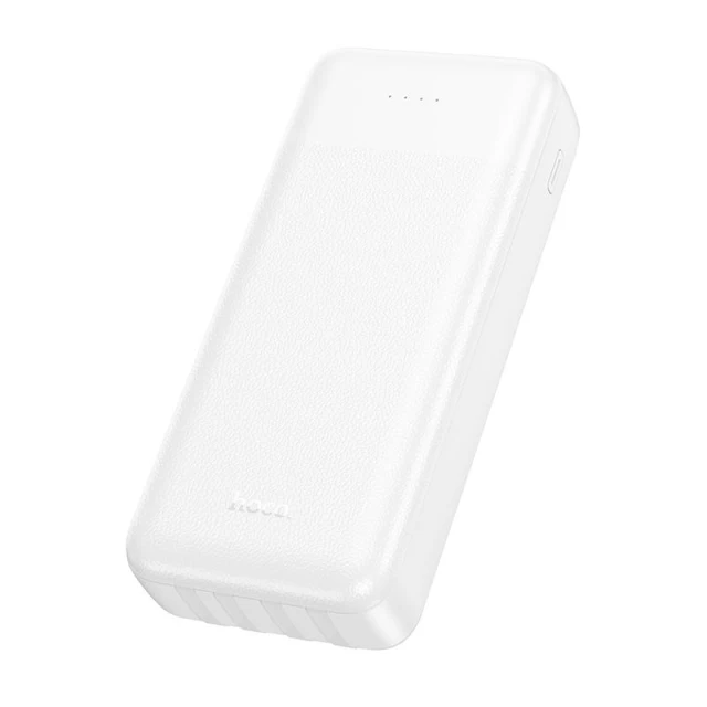 Портативний зарядний пристрій Hoco J163A 20000 mAh 2A з чотирма вбудованими кабелями USB A + USB C + Lightning + Micro USB White (6942007664608)