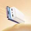 Портативний зарядний пристрій Hoco J163A 20000 mAh 2A з чотирма вбудованими кабелями USB A + USB C + Lightning + Micro USB White (6942007664608)