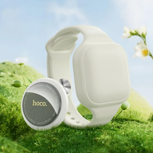 Локалізатор Hoco E91E сумісний з Apple Find My Grey (6942007666138)