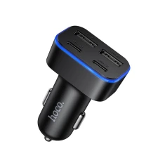 Автомобільний зарядний пристрій Hoco Z63 2x USB A + 2x USB C QC3.0 PD 42W Black (6942007666206)