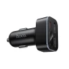Автомобільний зарядний пристрій Hoco Z63A з LCD 2x USB A + USB C QC3.0 PD 42W Black (6942007666213)