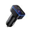 Автомобільний зарядний пристрій Hoco Z63A з LCD 2x USB A + USB C QC3.0 PD 42W Black (6942007666213)