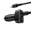 Автомобільний зарядний пристрій Hoco Z63B USB A + USB C QC3.0 PD 48W + кабель USB C до C Black (6942007666251)