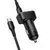 Автомобільний зарядний пристрій Hoco Z63B USB A + USB C QC3.0 PD 48W + кабель USB C до C Black (6942007666251)