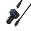 Автомобільний зарядний пристрій Hoco Z63B USB A + USB C QC3.0 PD 48W + кабель USB C до C Black (6942007666251)