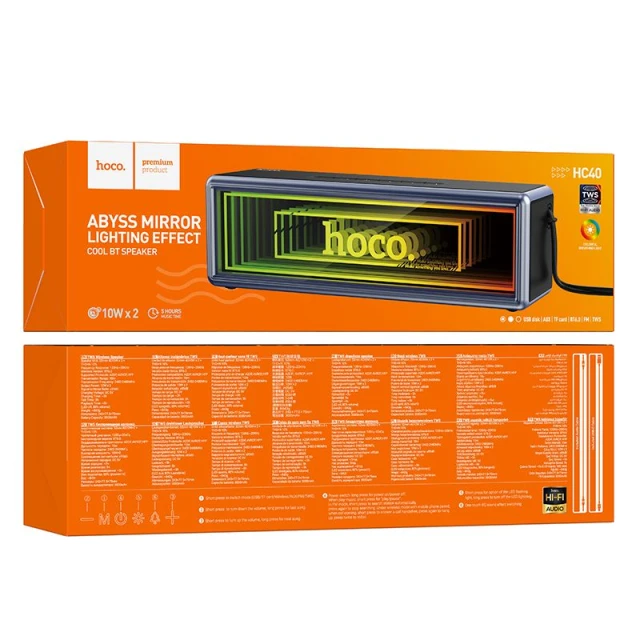 Портативна колонка Hoco HC40 Black (6942007666268)