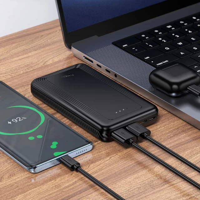 Портативное зарядное устройство Hoco J165 10000 mAh 2A Black (6942007666299)