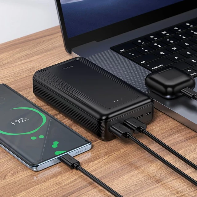 Портативное зарядное устройство Hoco J165A 20000 mAh 2A Black (6942007666305)