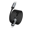 Кабель USB C до Lightning Hoco PD 27W 1,2 м з дисплеєм U148 Black (6942007668668)
