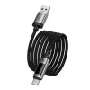 Кабель Hoco U148 USB A to USB C PD 6A 100W 1.2 m з дисплеєм Black (6942007668675)