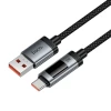 Кабель Hoco U148 USB A to USB C PD 6A 100W 1.2 m з дисплеєм Black (6942007668675)