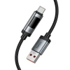 Кабель Hoco U148 USB A to USB C PD 6A 100W 1.2 m з дисплеєм Black (6942007668675)