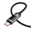 Кабель Hoco U148 USB C to USB C PD 6A 240W 1.2 m з дисплеєм Black (6942007668682)