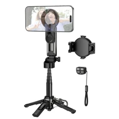 Штатив Hoco K27 Pro з магнітним та універсальним кріпленням з бездротовим пультом Black (6942007668743)