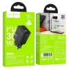 Сетевое зарядное устройство Hoco N71 USB A + USB C QC3.0 PD AFC 30W Black (6942007670913)