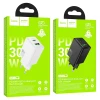 Мережевий зарядний пристрій Hoco N71 USB A + USB C QC3.0 PD AFC 3A 30W White (6942007670920)