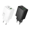 Мережевий зарядний пристрій Hoco N71 USB A + USB C QC3.0 PD AFC 3A 30W White (6942007670920)