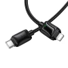 Кабель Hoco U146 USB C до Lightning PD 30W 1.2 м з LCD Black (6942007671361)