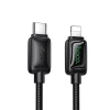 Кабель Hoco U146 USB C до Lightning PD 30W 1.2 м з LCD Black (6942007671361)