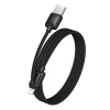 Кабель USB A к Lightning Hoco 2,4A 1,2 м с LCD U146 Black (6942007671378)