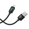 Кабель USB A к Lightning Hoco 2,4A 1,2 м с LCD U146 Black (6942007671378)