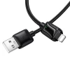 Кабель USB A к Lightning Hoco 2,4A 1,2 м с LCD U146 Black (6942007671378)