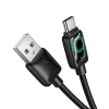 Кабель Hoco U146 USB A to USB C 3A 1.2 m з LCD Black (6942007671385)