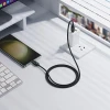 Кабель Hoco U146 USB C to USB C 3A 60W 1.2 m з LCD Black (6942007671392)