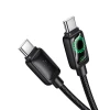 Кабель Hoco U146 USB C to USB C 3A 60W 1.2 m з LCD Black (6942007671392)