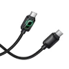 Кабель Hoco U146 USB C to USB C 3A 60W 1.2 m з LCD Black (6942007671392)