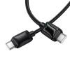 Кабель Hoco U146 USB C to USB C 3A 60W 1.2 m з LCD Black (6942007671392)