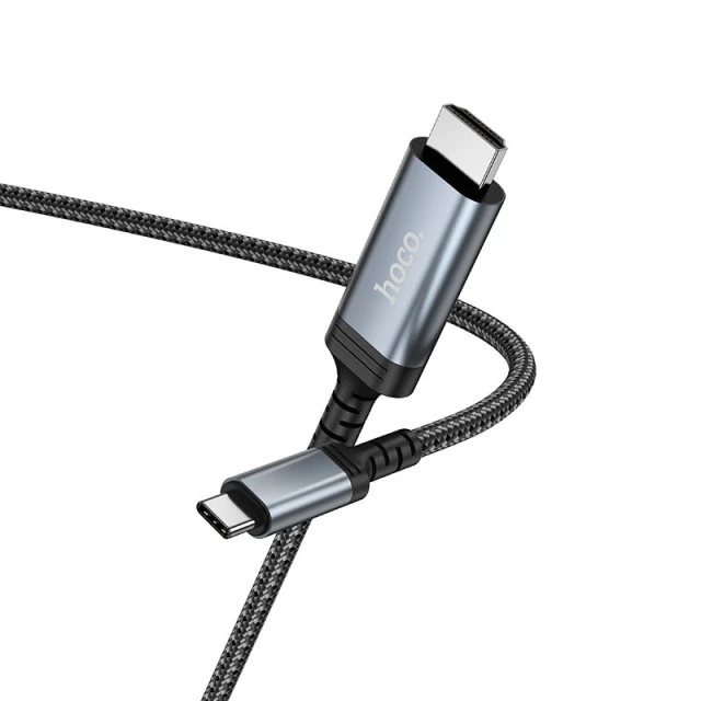 Кабель Hoco UA43 USB-C to HDMI 4K 30Hz 2m Grey (6942007671491)