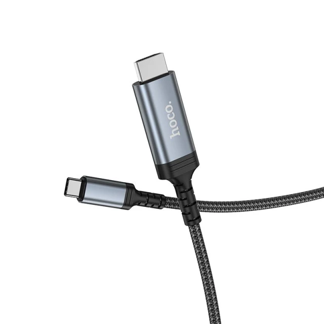 Кабель Hoco UA43 USB-C to HDMI 4K 30Hz 2m Grey (6942007671491)