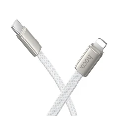 Кабель Hoco X125 USB C до Lightning PD 30W плоский 1 м White (6942007671675)