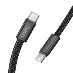 Кабель Hoco X125 USB C to USB C 3A 60W плоский 1 m Black (6942007671682)