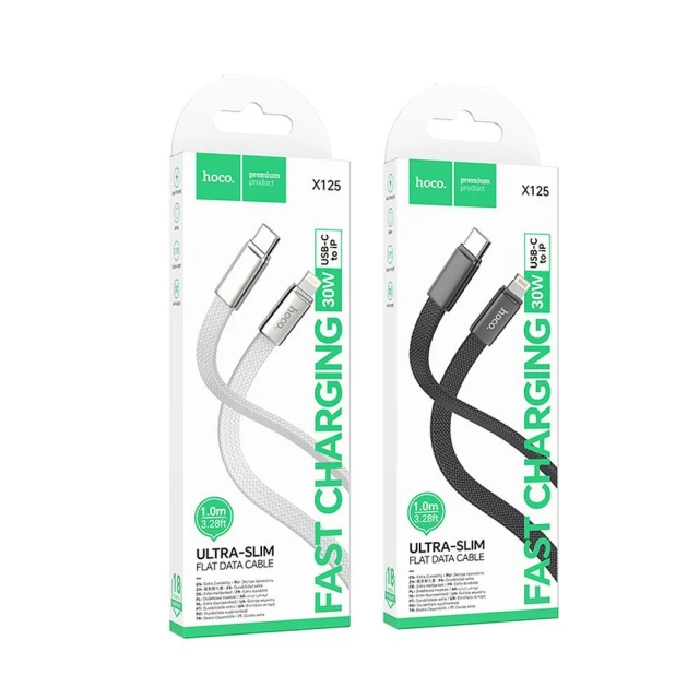 Кабель Hoco X125 USB C to USB C 60W 1m White (6942007671699)