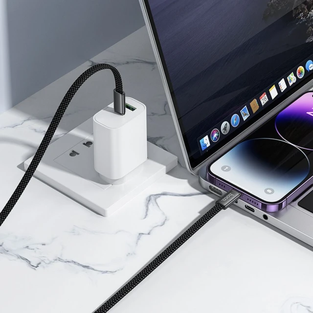 Кабель Hoco X125 USB C to USB C 60W 1m White (6942007671699)