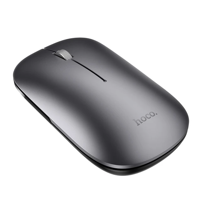 Миша бездротова Hoco GM43 dual-mode (Bluetooth, 2.4G) 1600 dpi Grey (6942007671859)