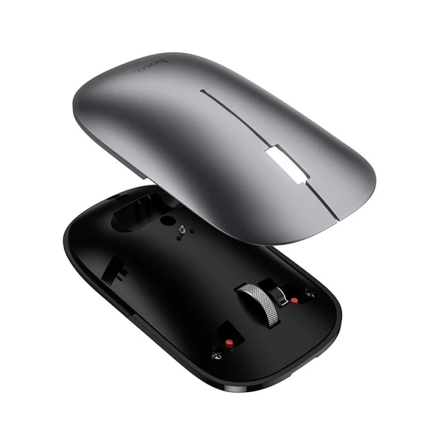 Миша бездротова Hoco GM43 dual-mode (Bluetooth, 2.4G) 1600 dpi Grey (6942007671859)