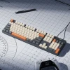 Клавіатура провідна QWERTY Hoco GM61 White Grey Orange (6942007672085)