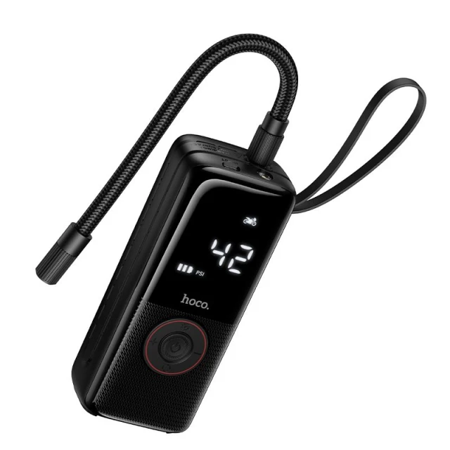 Компресор автомобільний Hoco ZP18 бездротовий 4000mAh Black (6942007673303)